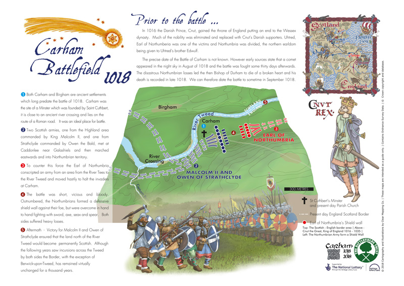 Carham Battlefield Map